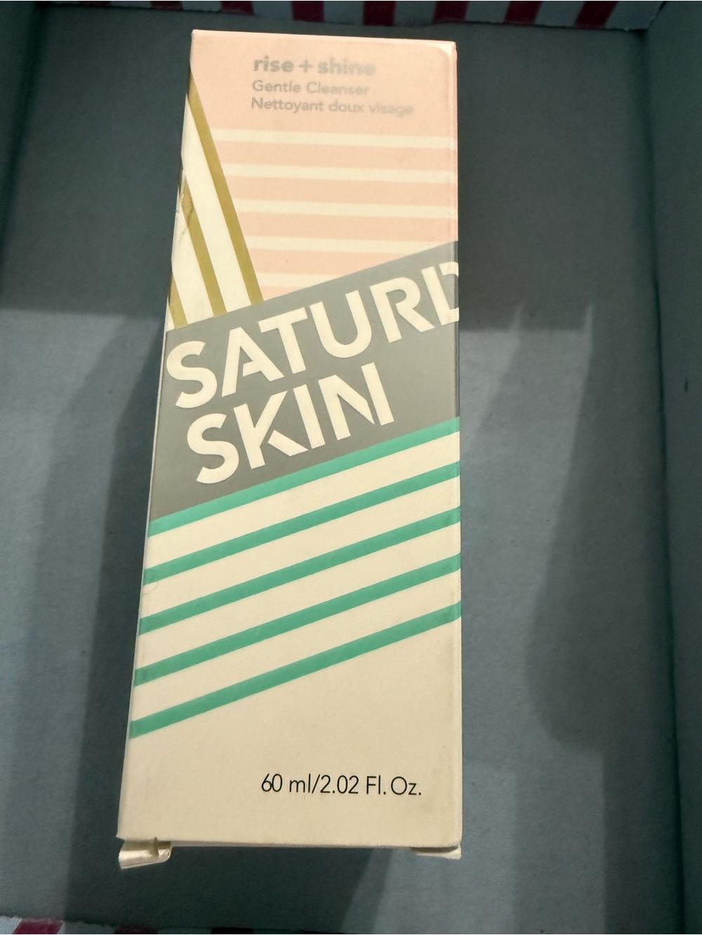 Saturday Skin Rise + Shine Gentle Cleanser — Mint & Soft Pink